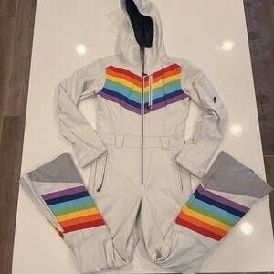 Oosc Clothing Rainbow Road Ski Suit - Female medium Retro Look Zipper READ